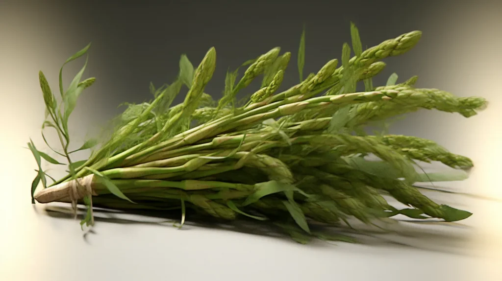 Asparago, una pianta sempreverde nota anche come Asparagus densiflorus