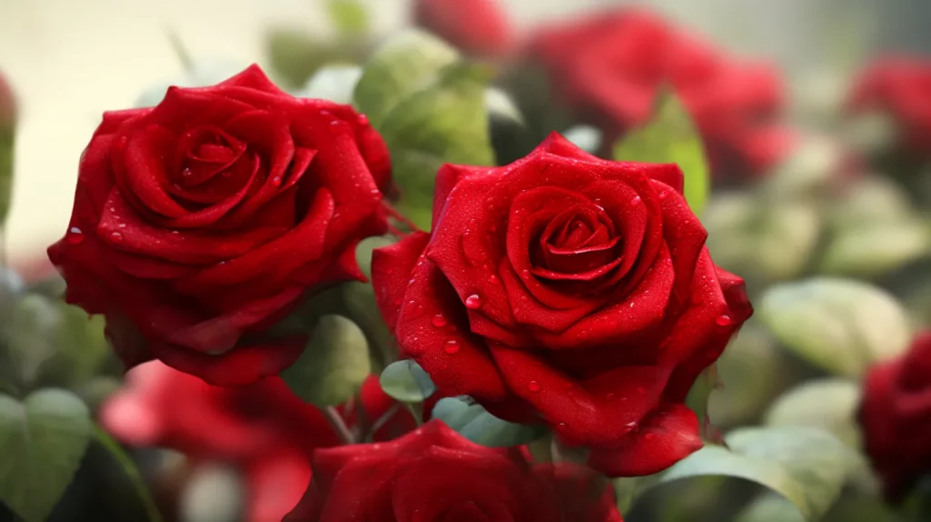 I fiori rosa rossa sono un simbolo di amore e passione.