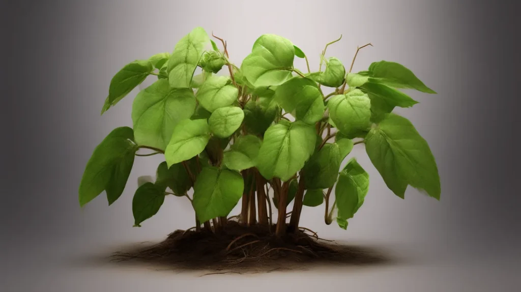La pianta della patata americana, conosciuta scientificamente con il nome di Ipomoea batatas