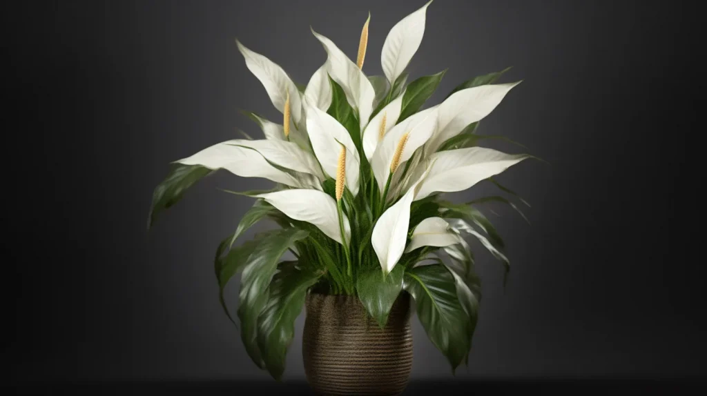 Pianta da interno con fiori bianchi: il bel Spathiphyllum