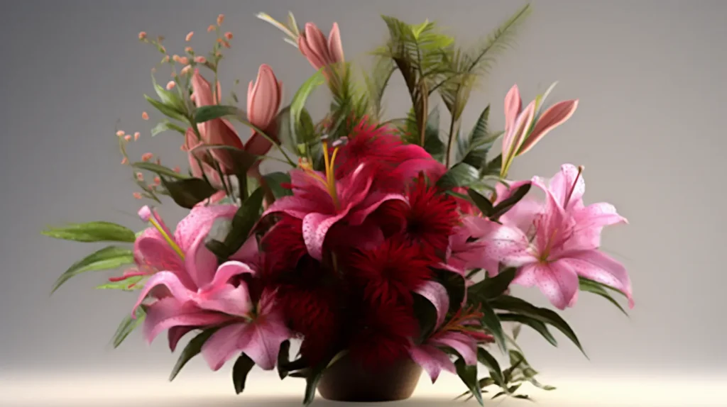 Mazzi di fiori per decorare la casa e creare un’atmosfera primaverile.