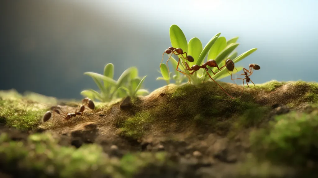  Nella loro incessante opera di ricerca di cibo, le formiche diventano parte integrante dell'ecosistema in